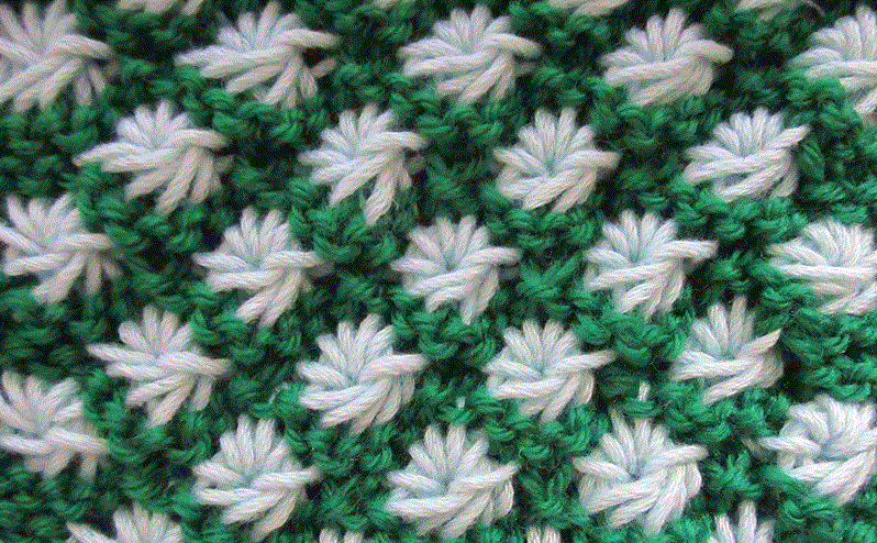 Aster Flowers Knit Stitch Aster Flowers Knit Stitch