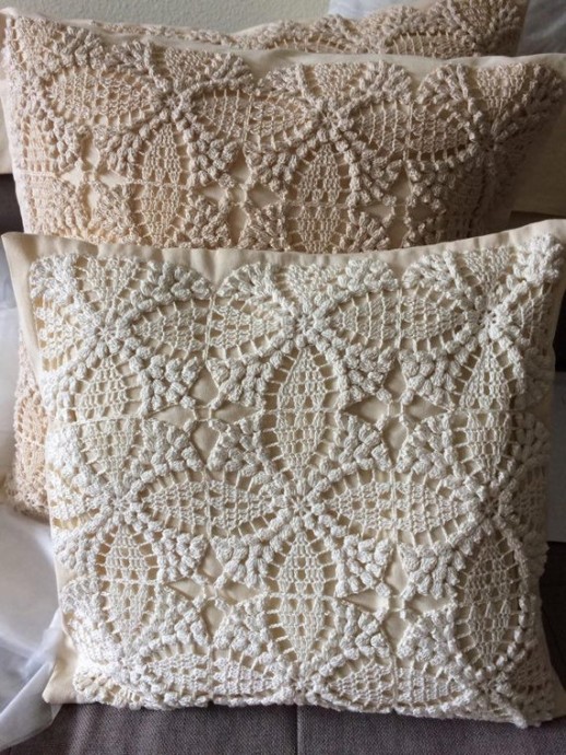 Inspiration. Crochet Cushion Cover.