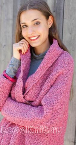 ​Crochet Pink Cardigan