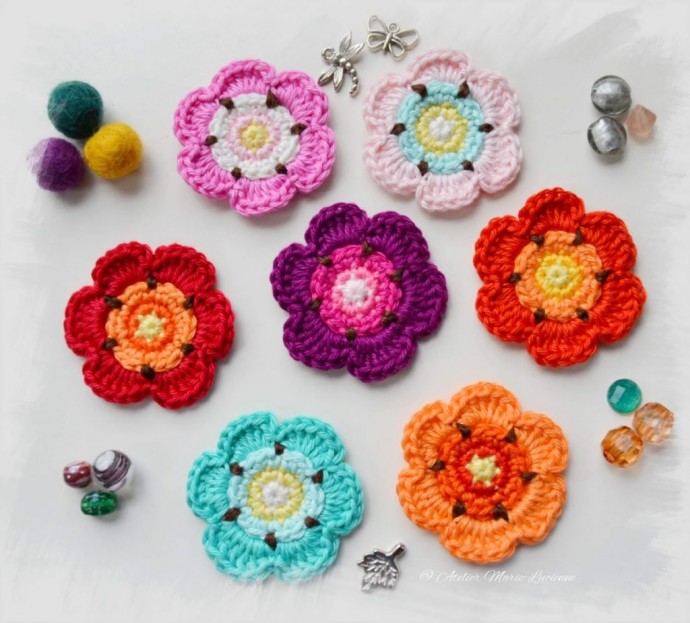 Inspiration. Crochet Flowers.