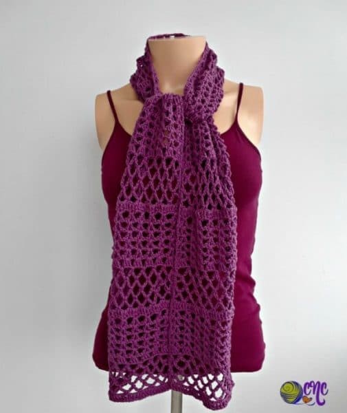 Inspiration. Crochet Summer Scarves.