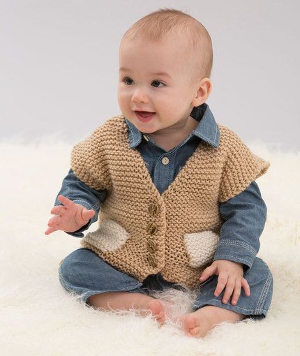 Inspiration. Knit Boy's Vests.