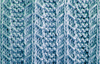 Knit Arrows and Garter Stitch