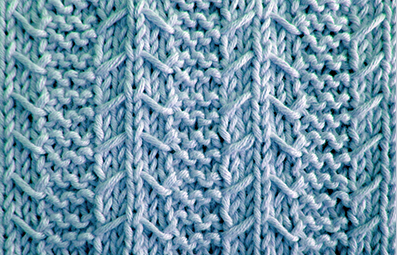 Knit Arrows and Garter Stitch Knit Arrows and Garter Stitch