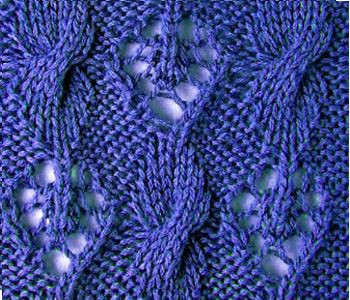 Fancy Knit Rhombs Pattern