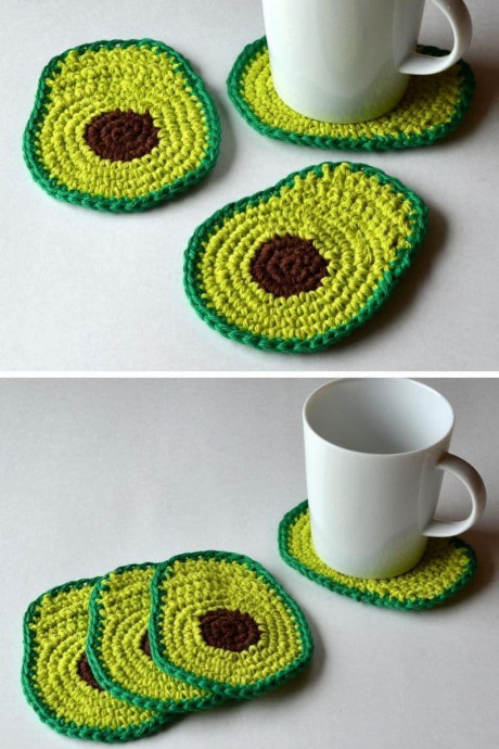 Inspiration. Crochet Coasters.