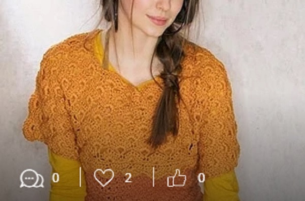 Complete Crochet Instructions for a Stunning Garment with Papaya and Amber Colors Complete Crochet Instructions for a Stunning Garment with Papaya and Amber Colors
