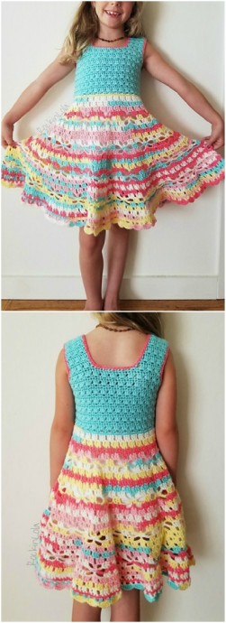 Inspiration. Crochet Baby Dresses.