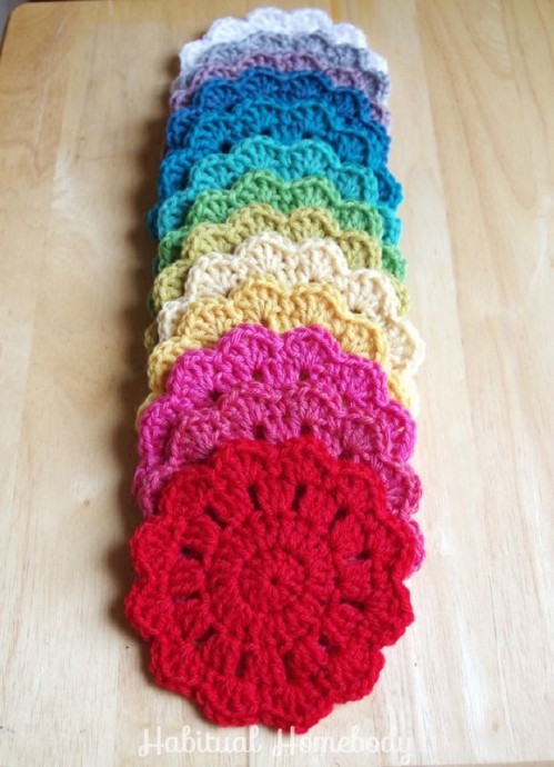 Inspiration. Crochet Coasters.