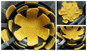 Inspiration. Crochet Pan Protection.