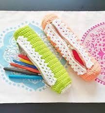 Inspiration. Crochet Pencil Cases.