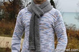 Inspiration. Knit Men's Scarves.