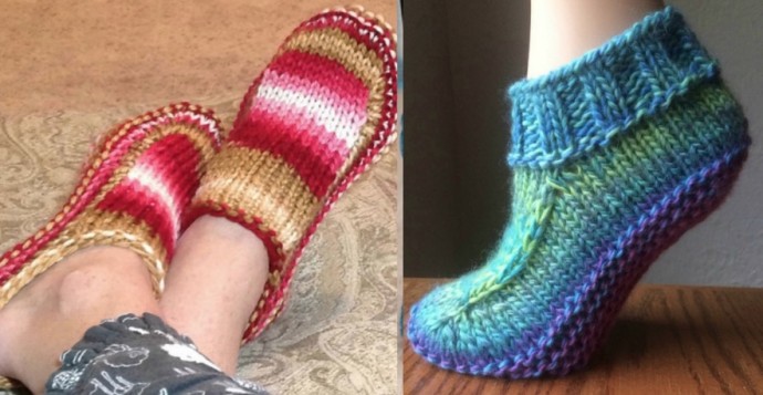 Inspiration. Knit Slippers.