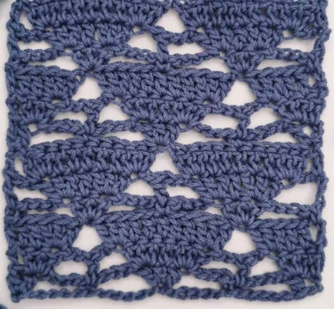 ​Relief Crochet Triangles Pattern