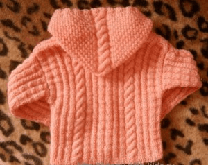 Cardigan with Hood For Baby Girl Cardigan with Hood For Baby Girl