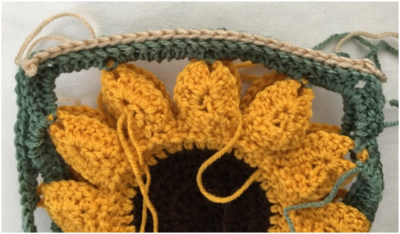 Helping Ann. ​3D Sunflower Crochet Blanket