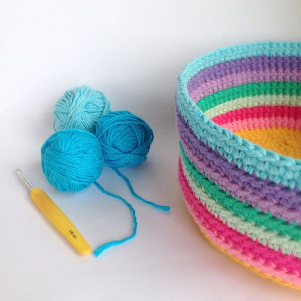 Inspiration. Crochet Baskets.