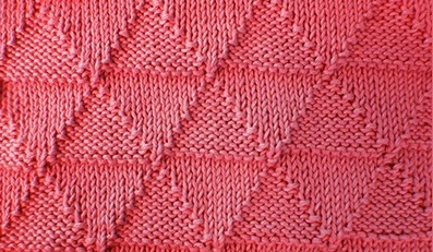 Isosceles Triangles Knit Stitch