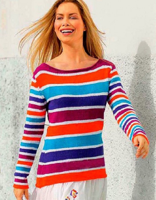 ​Multicolored Knit Pullover