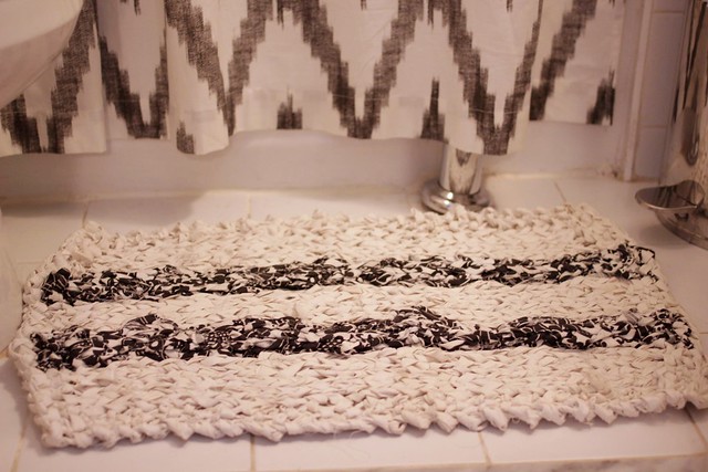 Striped Rag Bath Mat Pattern Striped Rag Bath Mat Pattern