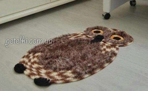 Owl Crochet Rug