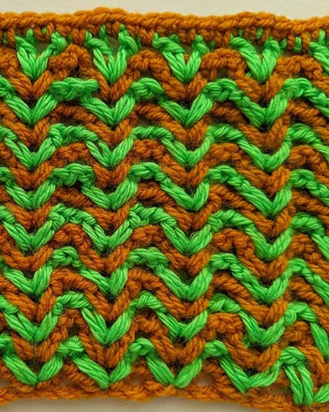 ​Crochet V-stitch Waves Pattern