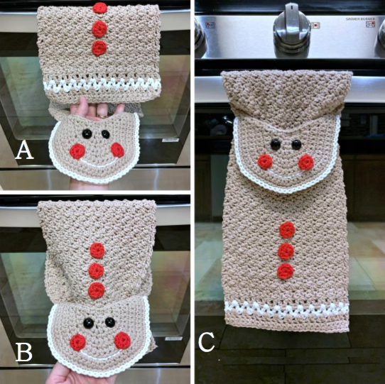 Helping our users. ​Crochet Snowman Towel.