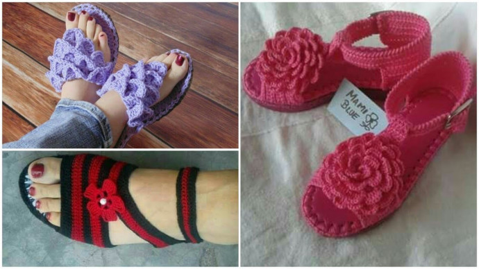 Inspiration. Crochet Summer Sandals.