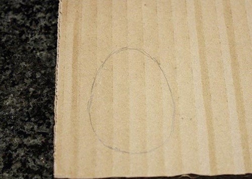 Easter Cardboard Wreath Easter Cardboard Wreath