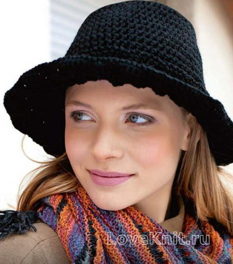 ​Black Crochet Hat