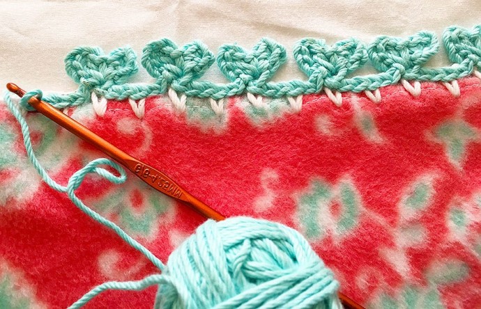 Crochet Hearts Border Crochet Hearts Border