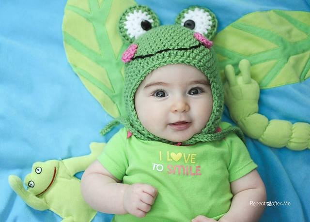 Inspiration. Crochet Baby Hats with Animals.