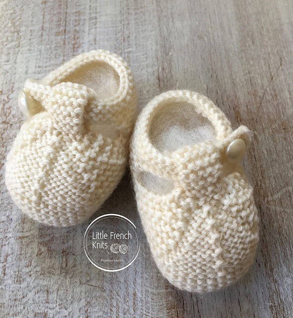 Inspiration. Knit Baby Booties.