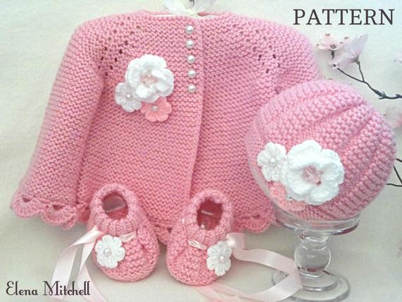 Inspiration. Knit Baby Girl's Coat.