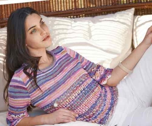 Complete Guide to Knitting a Stylish Top with Lana Grossa Allegro Print Yarn Complete Guide to Knitting a Stylish Top with Lana Grossa Allegro Print Yarn