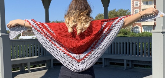 ​Crochet Shawl with Hood