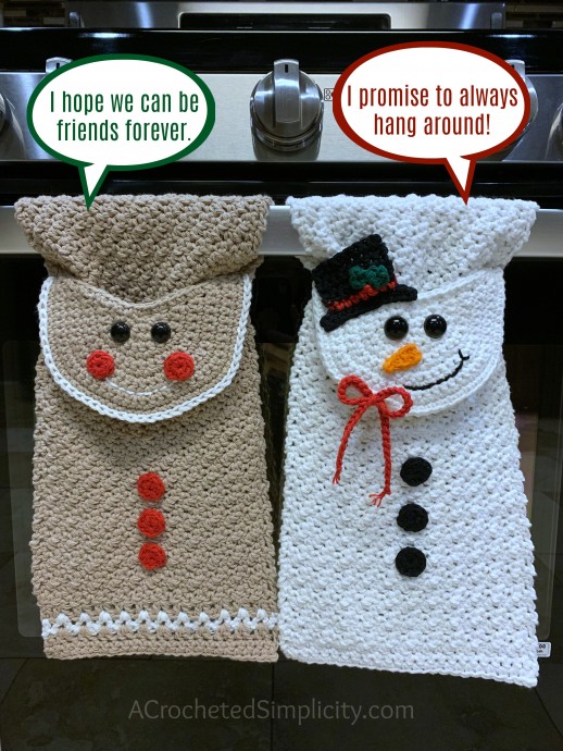 Inspiration. Crochet Kitchen Towels.