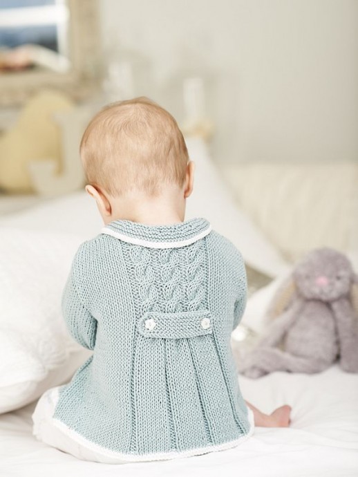 Inspiration. Knit Baby Girl's Coat.