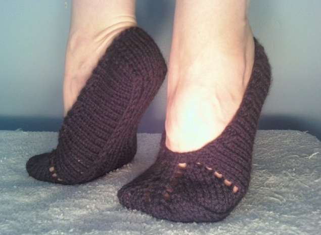 Short Knit Slippers Socks Short Knit Slippers Socks