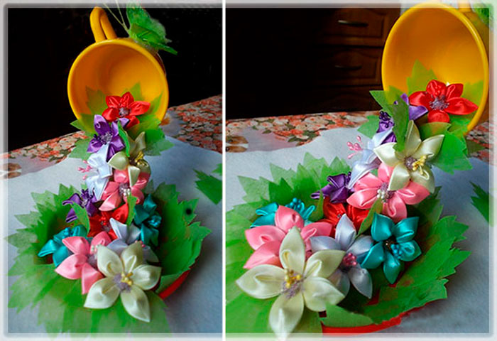 Floating Cup With Flowers Floating Cup With Flowers