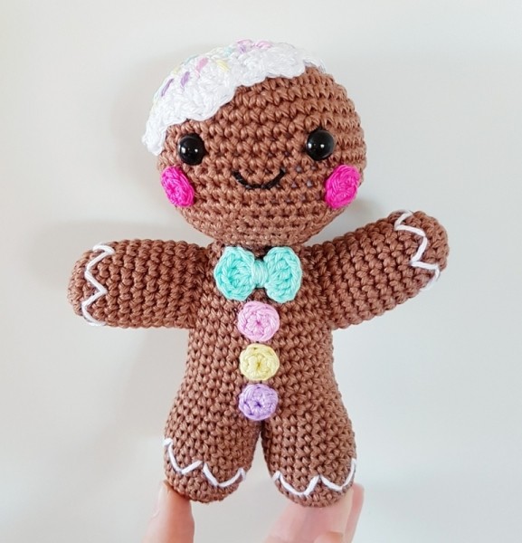 Inspiration. Crochet Gingerbread Man.