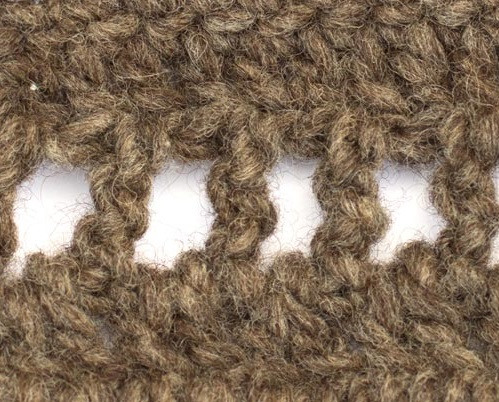 ​Crochet Open Work Rib Pattern