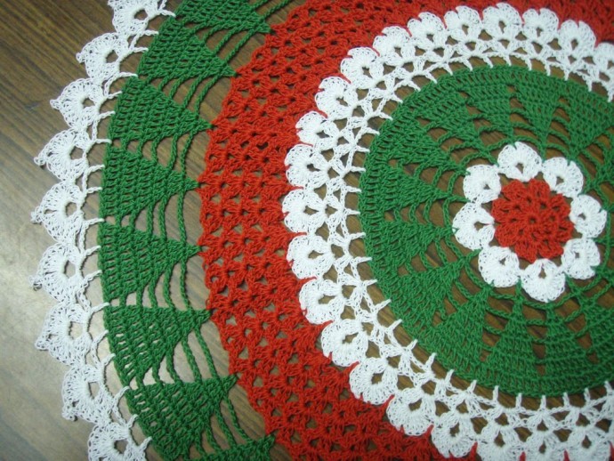 Inspiration. Crochet Christmas Doilies.