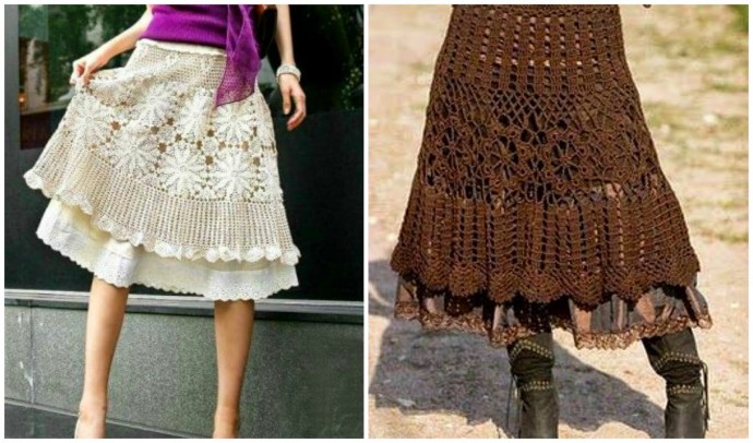 Inspiration. Crochet Skirts.