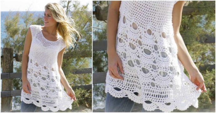 Inspiration. Crochet Summer Tunic.