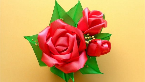 ​Kanzashi Rose