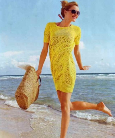 ​Knit Yellow Dress