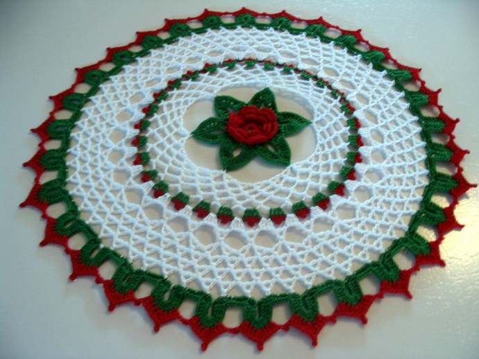 Inspiration. Crochet Christmas Doilies.