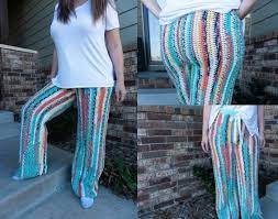 Inspiration. Crochet Pants.