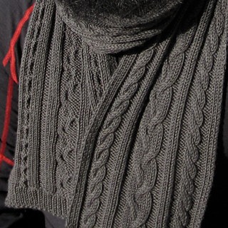 Helping our users. ​Knit Cabled Men’s Scarf.